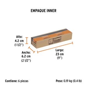 Broca piloto de 1/4