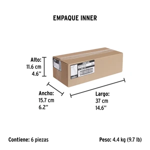 Martillo semipulido, 16 oz, uña recta, PRETUL