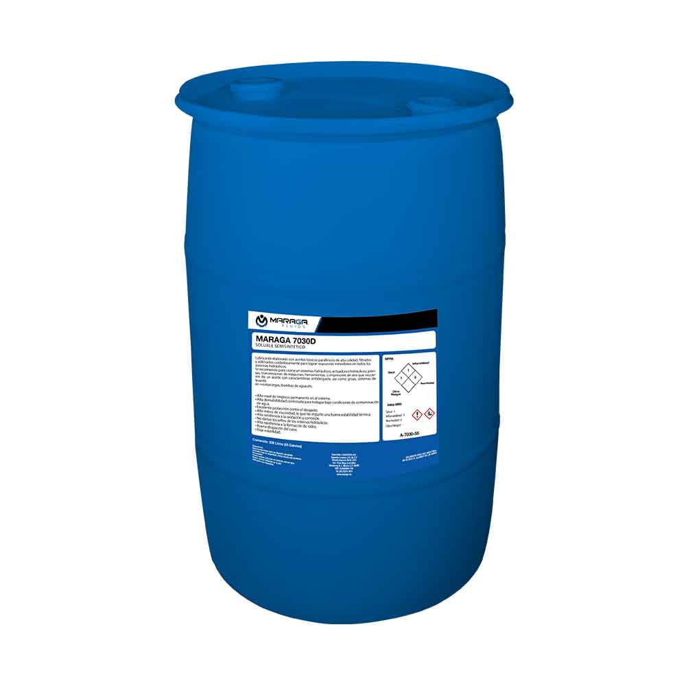 Fluido de Corte MARAGA 7030 Semi-Sintético 55 Gal (Variante D, Ámbar) Refrigerante Semisintético 7030 D 55 Galones Maraga