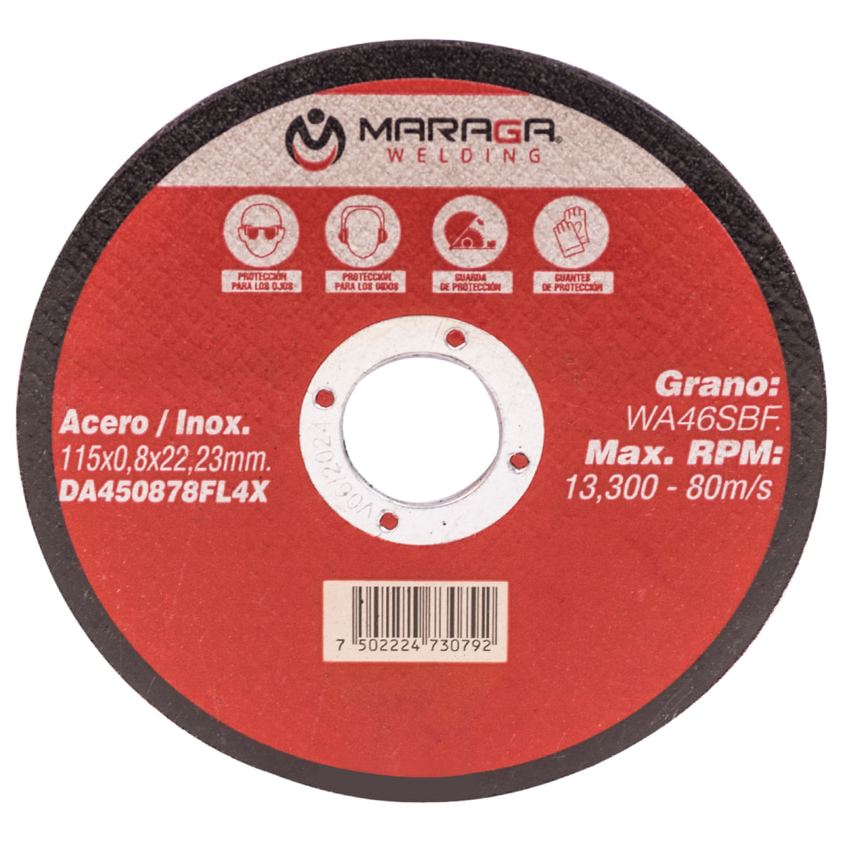 MARAGA-DA450878FL4X-25 / DA450878FL4X-25 50 Discos de Corte de 4-1/2 Pulgadas Maraga