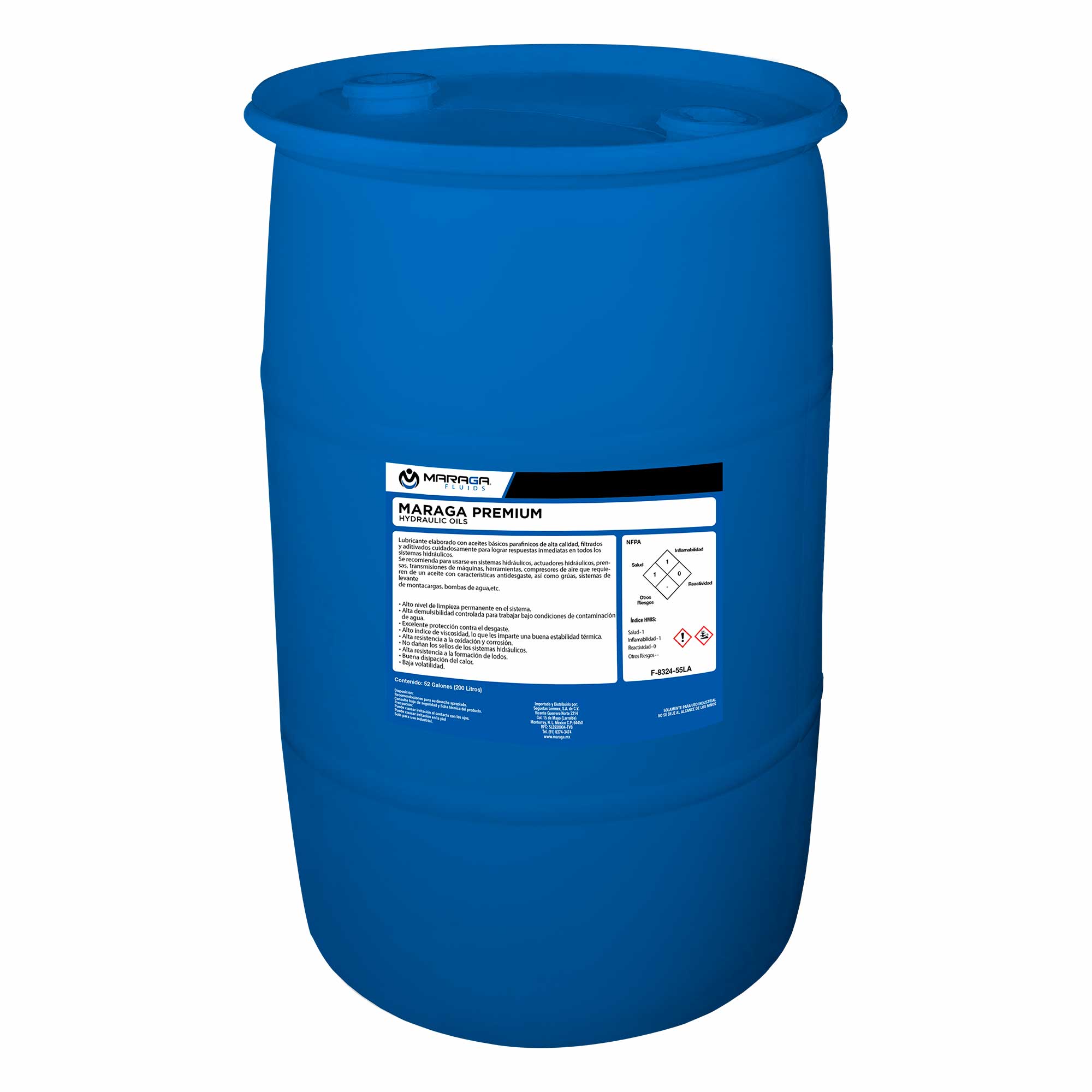 MARAGA-F-8324-55LA / F-8324-55LA Aceite Premium Hydraulic Oil AW32 55 Galones Maraga