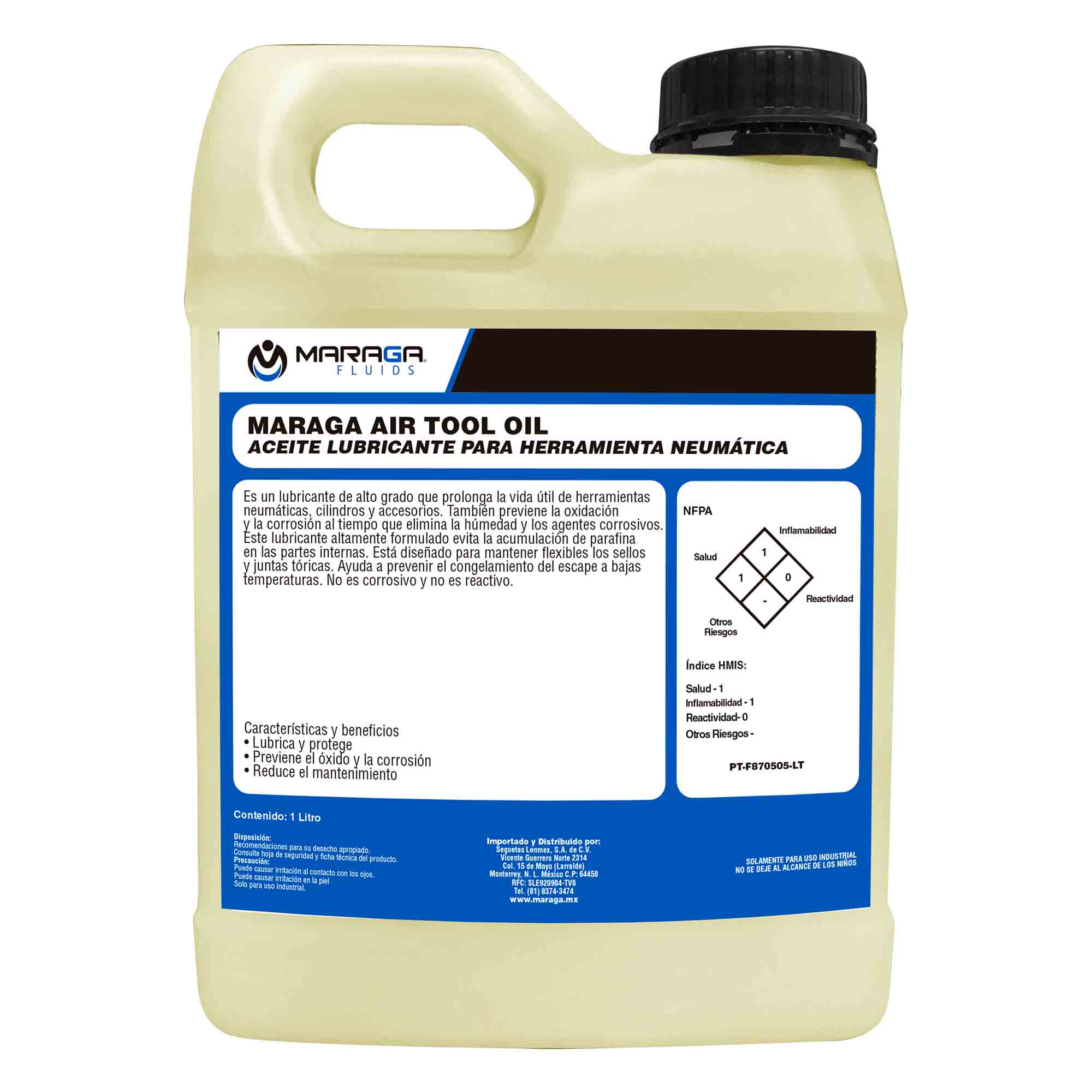 MARAGA-PT-F870505-LT / PT-F870505-LT Air Tool Oil 1 Litro Maraga