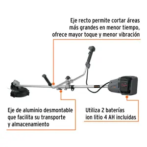 Expert Desbrozadora inalámbrica 40V, sin carbones, TRUPER MAX