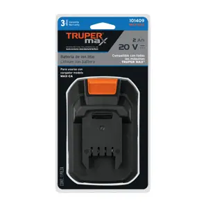 Batería ion litio, 20V, 2 Ah, TRUPER MAX