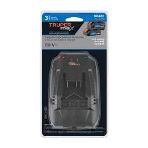 Cargador de baterías de ion litio 20V, TRUPER MAX
