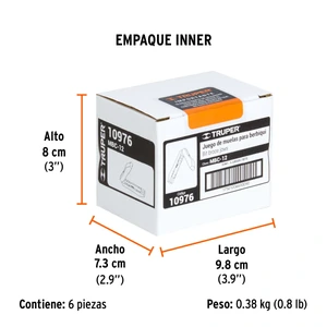 Juego de muelas para berbiquí 12
