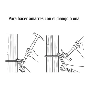 Truper Martillo tubular para cimbra 16 oz uña recta, mango acero