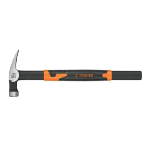10754 / MCIM-16 Truper Martillo tubular para cimbra 16 oz uña recta, mango acero