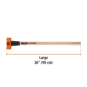 Marro octagonal 6 lb, mango de madera 36