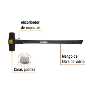 Marro tipo Nevada 8 lbs. mango 36