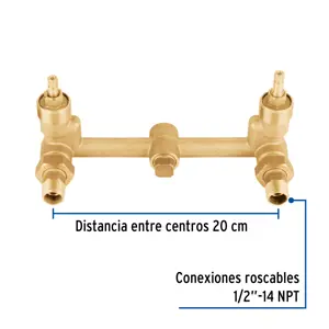 Mezcladora empotrar, compresión, s/manerales, Foset