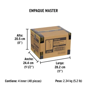 Calibrador de presión 50 psi, cabeza sencilla, Pretul