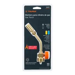 18257 / MECH-PR Mechero para tanque de gas propano, Truper