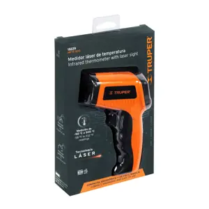 18229 / METE-500 Medidor infrarrojo de temperatura de -50°C a 500°C, Truper