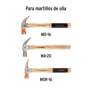 Truper Mango para martillos de uña MO-16, MA-20 y MOR-16, 13