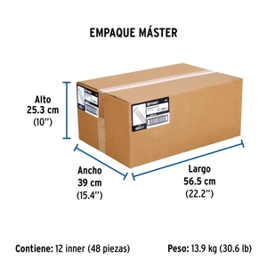 Manguera para gas, PVC amarilla, 3/8