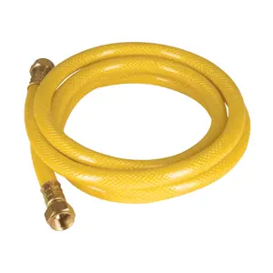 Manguera para gas, PVC amarilla, 3/8