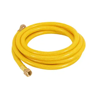 Manguera para gas, PVC amarilla, 3/8