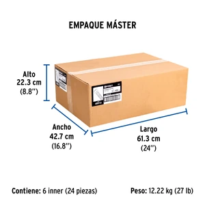 Manguera para gas, PVC amarilla, 3/8