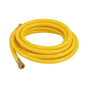 Manguera para gas, PVC amarilla, 3/8