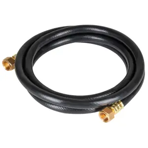 Manguera para gas, PVC negra, 3/8