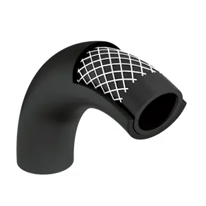 Manguera para gas, PVC negra, 3/8