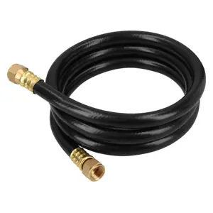 Manguera para gas, PVC negra, 3/8