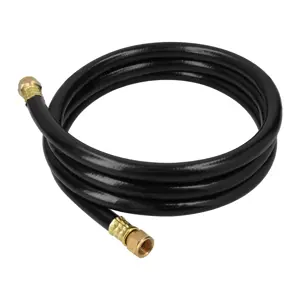 Manguera para gas, PVC negra, 3/8