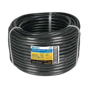 Manguera para gas, PVC negra, 3/8