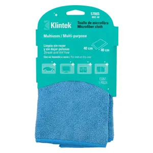 57065 / MIC-40 Toalla de microfibra de 40 X 40 cm, Klintek