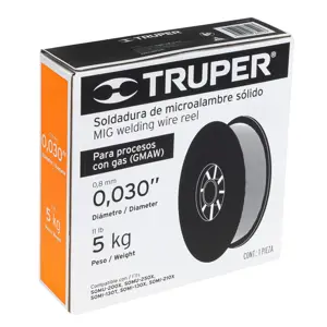 13752 / MICRO-5G Truper Caja con 5 kg de microlambre sólido para procesos con gas