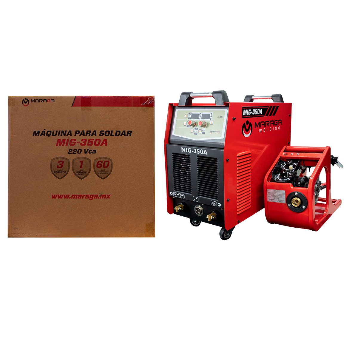 Soldadora inversora microalambre MARAGA MIG350 350 Ampers 220V