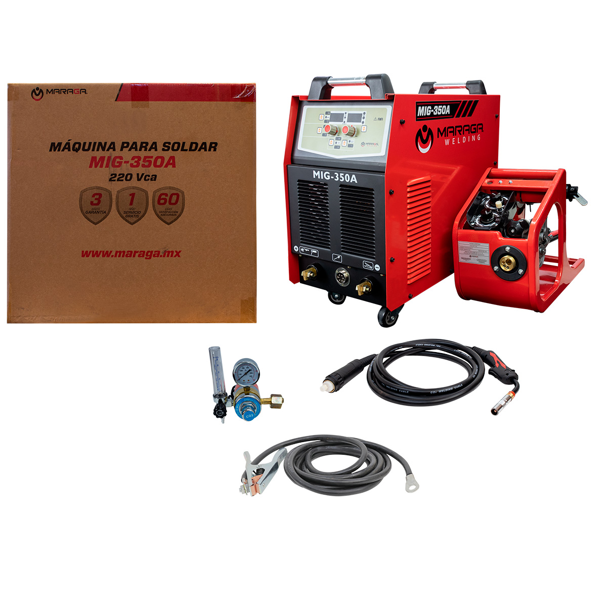 MIG-350A / 7502224731720 Soldadora inversora microalambre MARAGA MIG350 350 Ampers 220V