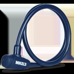 Cable candado con llaves, color azul marino (1 mt)