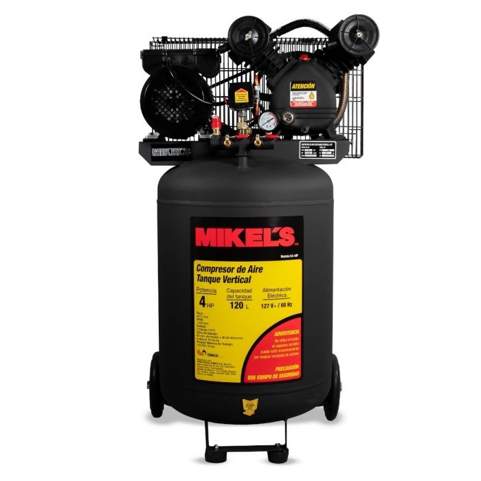 MIKELS-CA-4HP / CA-4HP Compresor de aire vertical 4 HP (120 lts)