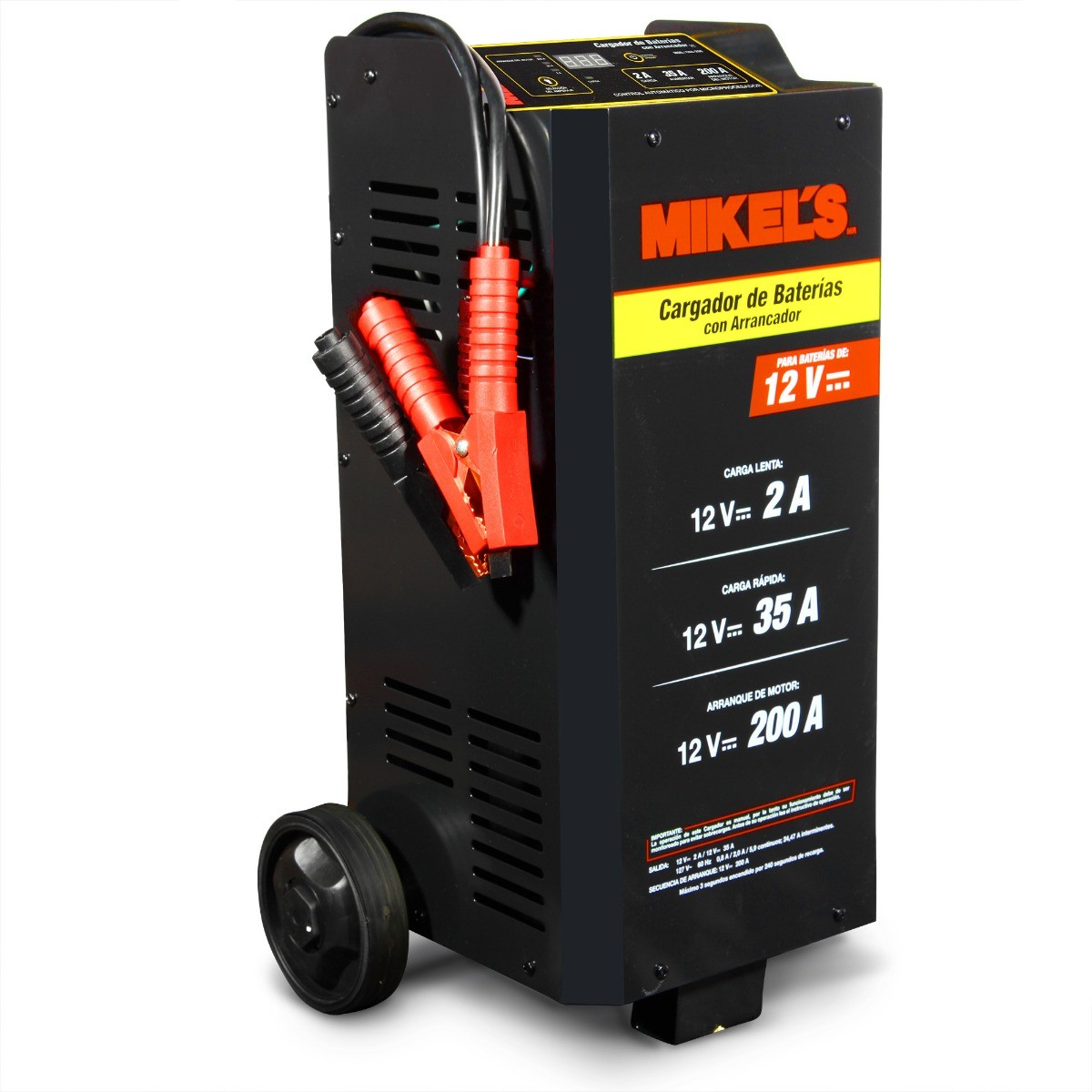 MIKELS-CBA-200 / CBA-200 Cargador baterías con arrancador (2/35/200 amp)