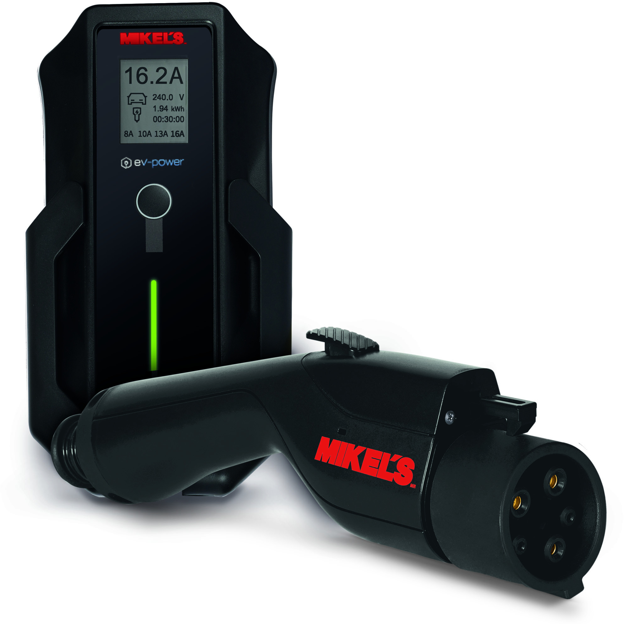 MIKELS-CBE-1 / CBE-1 Cargador para auto eléctrico EV, portátil (16 amp)
