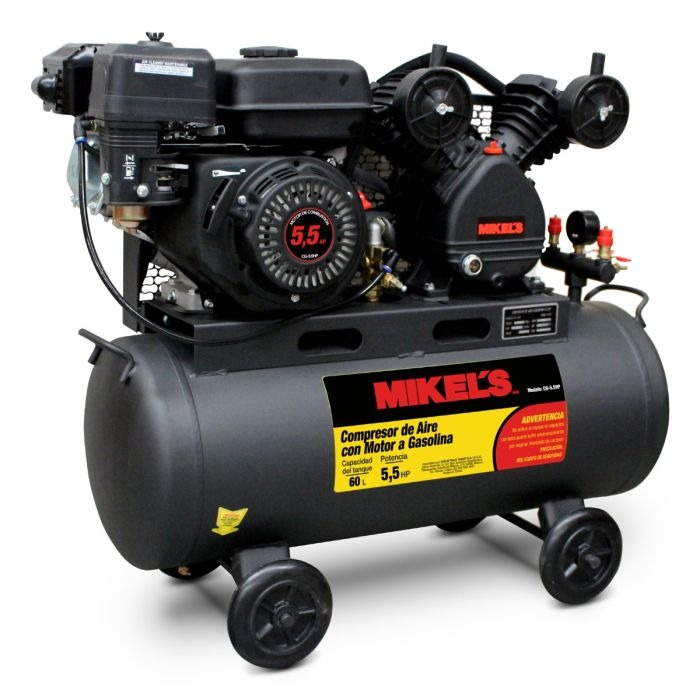 MIKELS-CG-5.5HP / CG-5.5HP Compresor de aire 5.5 HP Motor a Gasolina (60 lts)