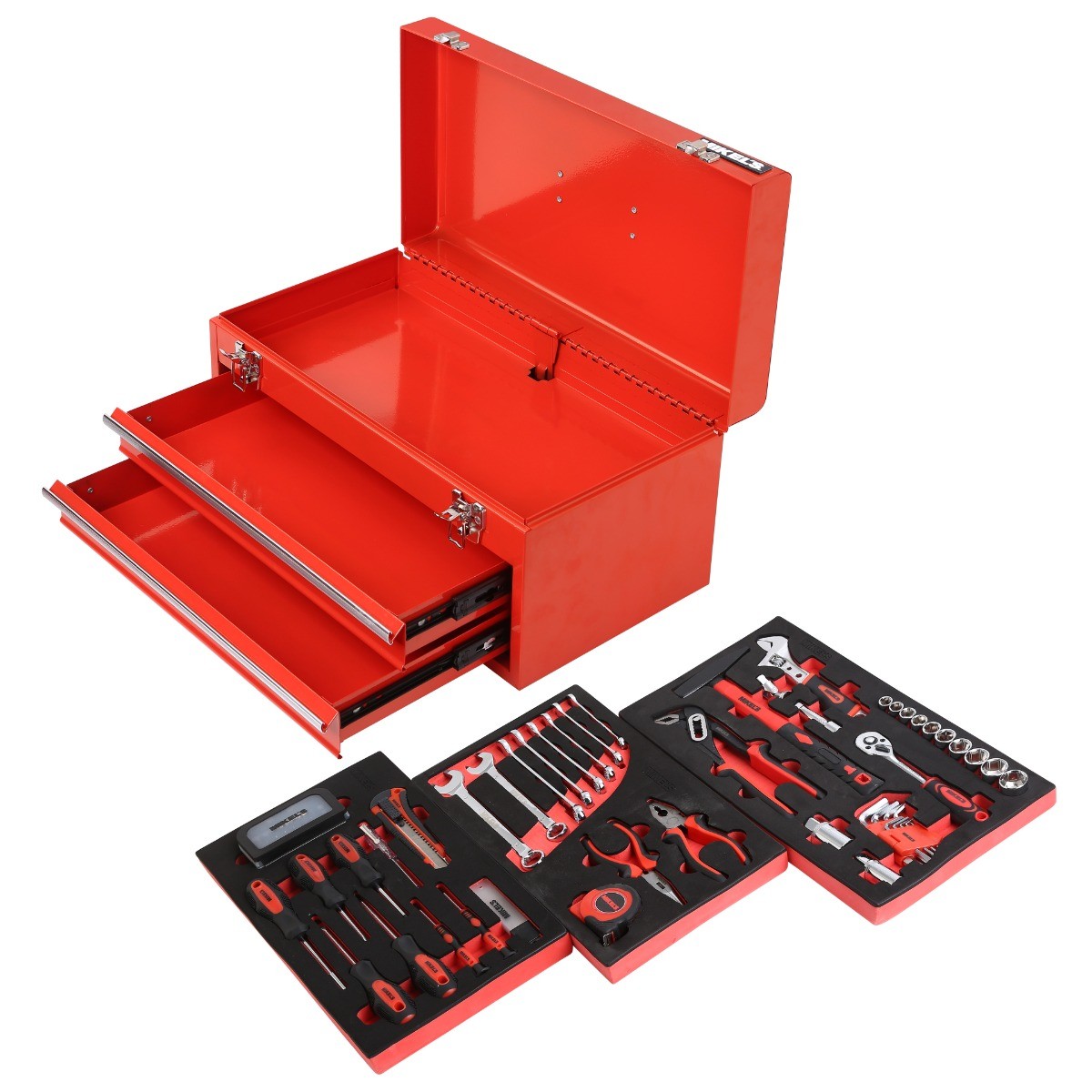 MIKELS-CH-88 / CH-88 Kit caja metálica de herramientas (88 pzas)