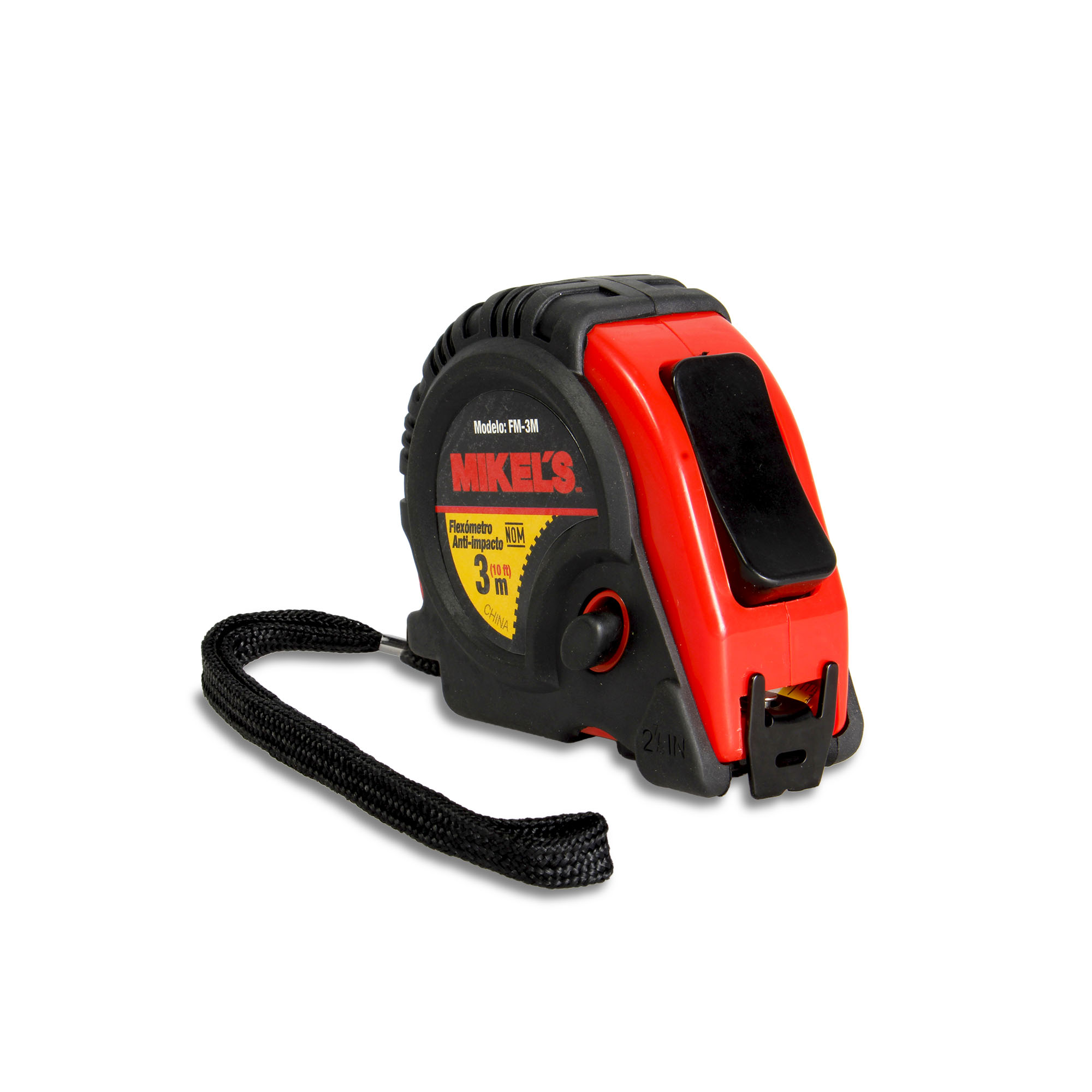 MIKELS-FM-3M / FM-3M Flexómetro Anti-Impacto (3 mts)