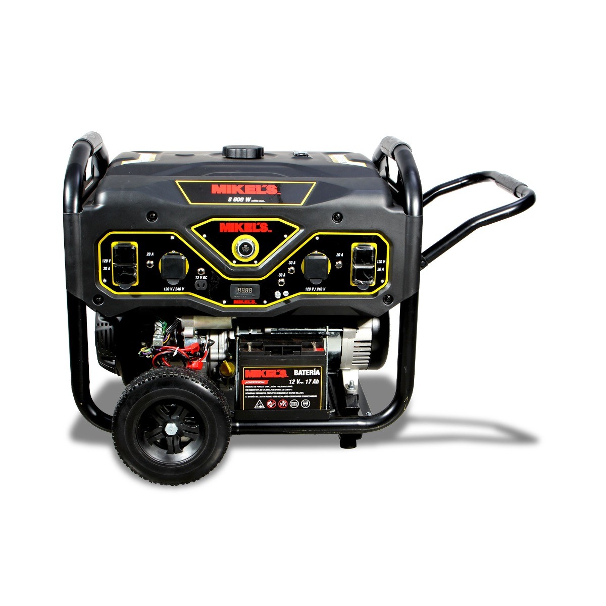 MIKELS-GCE-8000 / GCE-8000 Generador de corriente eléctrica motor 4 tiempos (8,000 W / 15 HP)