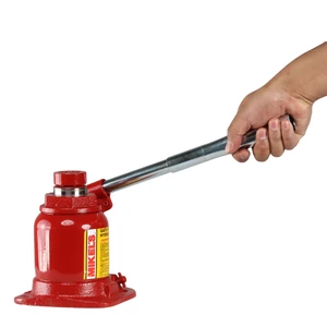MIKELS-GH-12CH / GH-12CH Gato hidráulico de botella con tornillo de extensión (12 ton, Chaparro)