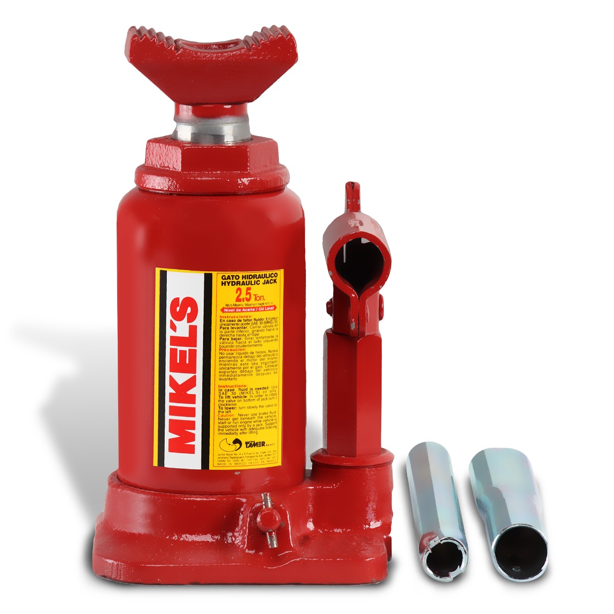 MIKELS-GHT-2.5 / GHT-2.5 Gato hidráulico telescópico de botella (2.5 ton)