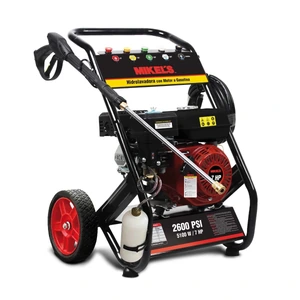 MIKELS-HA-2600 / HA-2600 Hidrolavadora de alta presión a gasolina motor 4 tiempos (2,600 PSI / 7 HP)