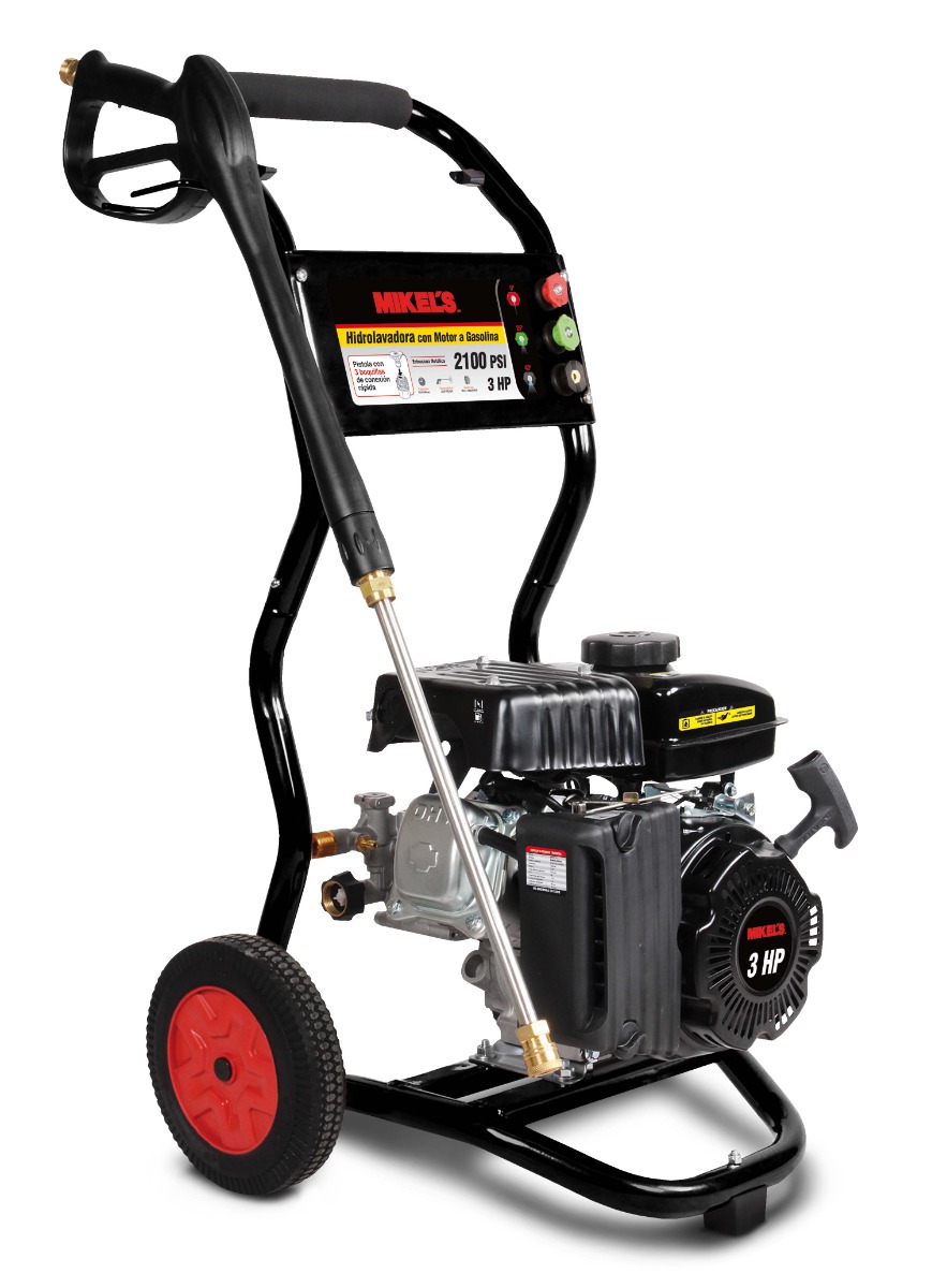 MIKELS-HAG-2100 / HAG-2100 Hidrolavadora de alta presión a gasolina motor 4 tiempos (2,000 PSI / 3 HP)