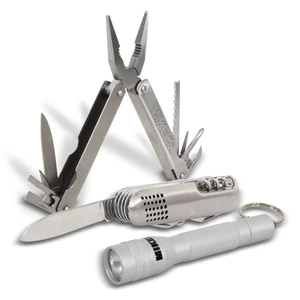 Multiherramientas kit multiusos navaja con lámpara (3 en 1 )