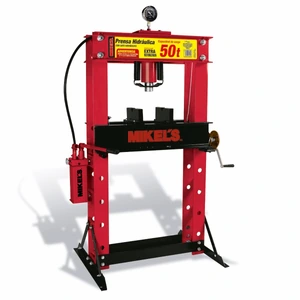 MIKELS-PHB-50 / PHB-50 Prensa hidráulica con pistón y manómetro (50 ton)
