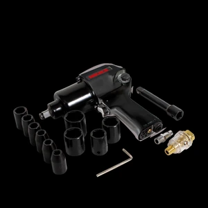 MIKELS-PIN-734H / PIN-734H Pistola de impacto neumática (1/2”, 529 lb/ft) con kit de 10 dados