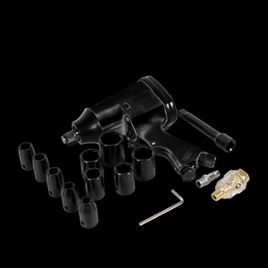 MIKELS-PINK-1/2 / PINK-1/2 Pistola de impacto neumática con kit de 10 dados (1/2”, 320 lb/ft)