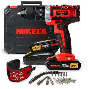 MIKELS-ROIC-220 / ROIC-220 Rotomartillo inalámbrico (2x20 V) con 64 accesorios